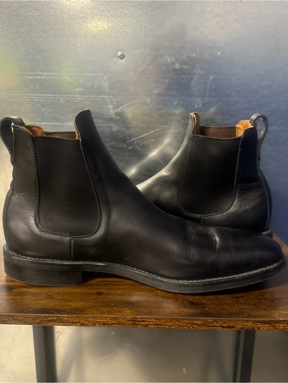Allen Edmonds Liverpool Chelsea Boots Men's 11 D Black Leather
